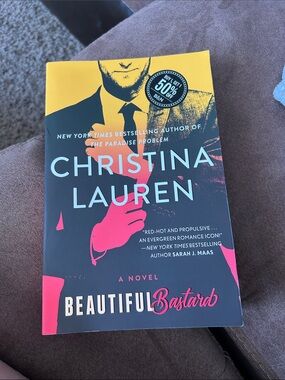 Beautiful Bastard by Christina Lauren - Vibrant Yellow & Pink Cover